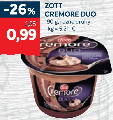 Zott Cremore Duo