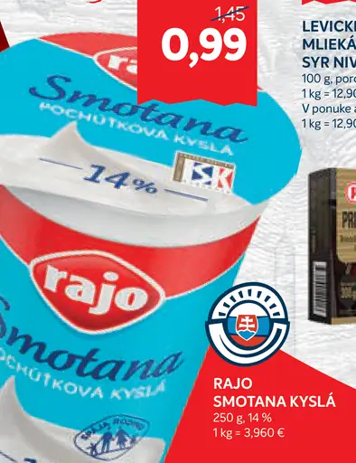 Rajo Smotana kyslá