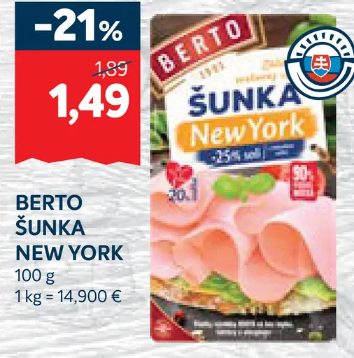 Berto Šunka New York