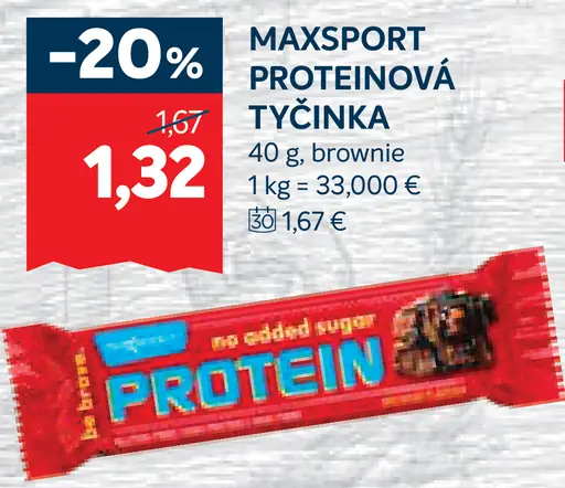 MAXSPORT Proteínová tyčinka