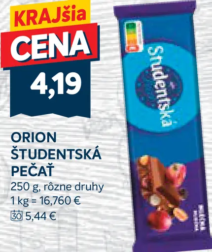 ORION ŠTUDENTSKÁ PEČAŤ