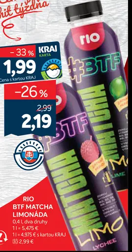 Rio BTF Matcha limonáda