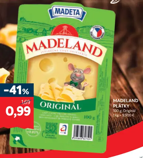 Madeta Madeland plátky