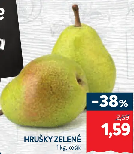 Hrušky zelené