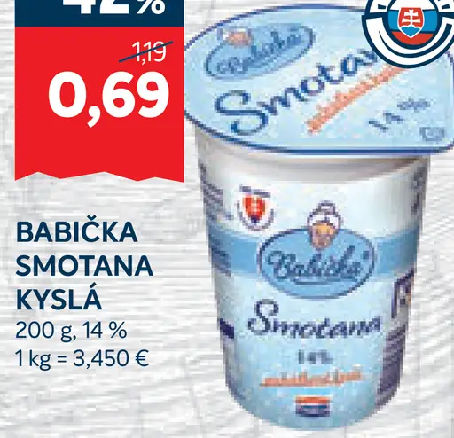 Babička Smotana kyslá