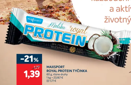 MAXSPORT Royal protein tyčinka
