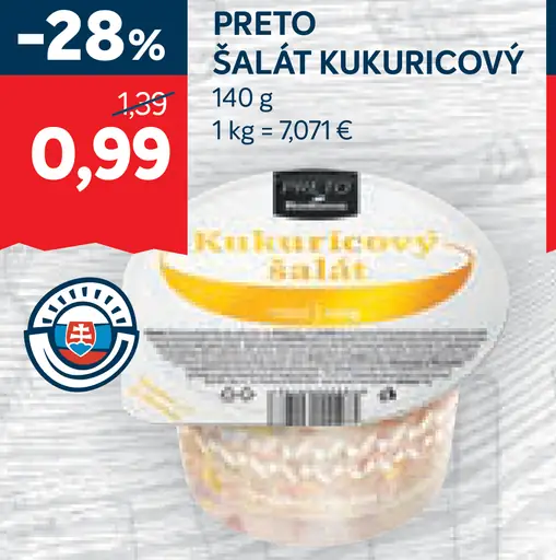 Preto Šalát kukuricový