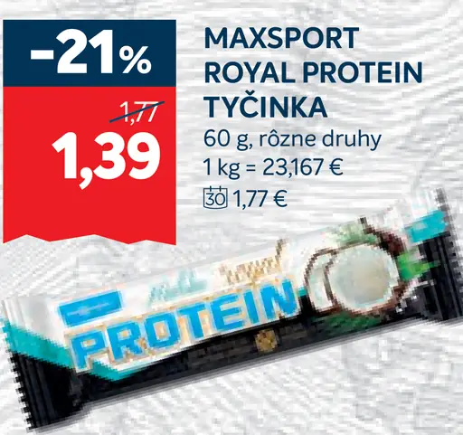 MAXSPORT Royal protein tyčinka