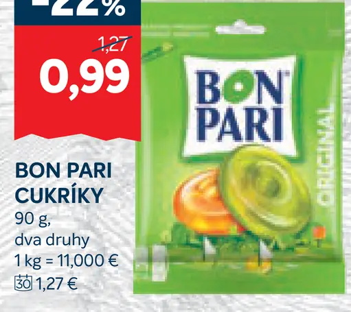 BON PARI cukríky