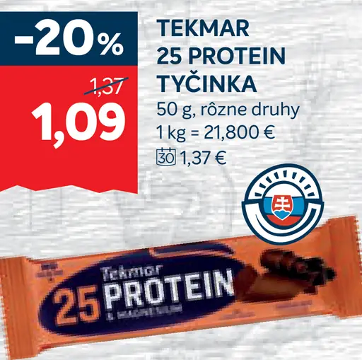 Tekmar 25 tyčinka