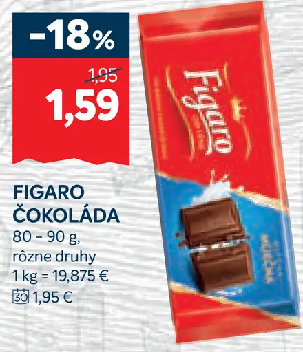 Figaro Mliečna čokoláda s náplňou