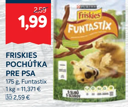 Friskies Pochúťka pre Psa Funtastix