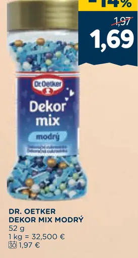 Dr. Oetker Dekor Mix Modrý