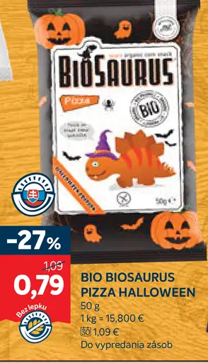 Bio Biosaurus Pizza Halloween