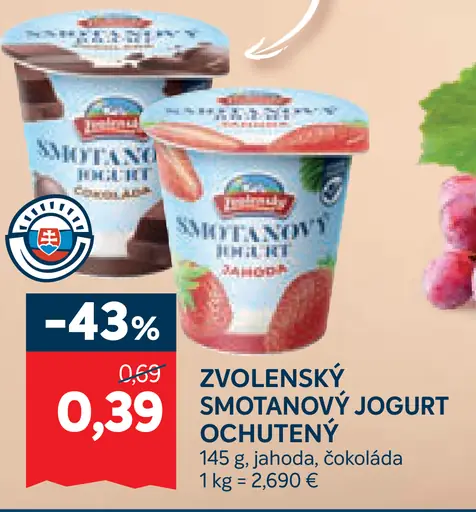 Zvolenský smotanový jogurt