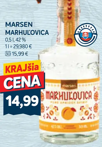 Marsen marhuľovica 42 %