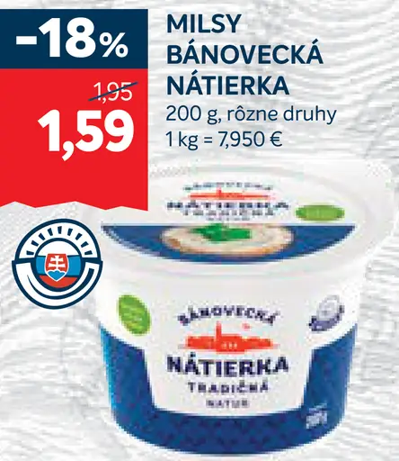 Milsy Bánovecká nátierka