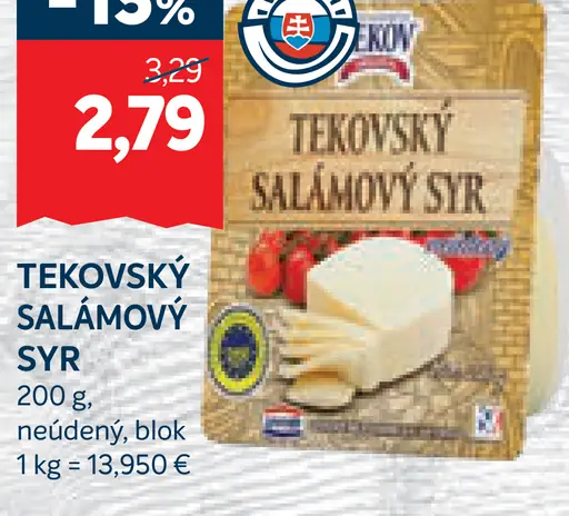 Tekovský salámový syr