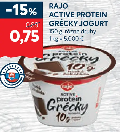 Rajo Active Protein Grécky jogurt