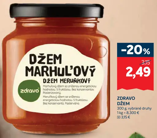 Zdravo džem marhuľový