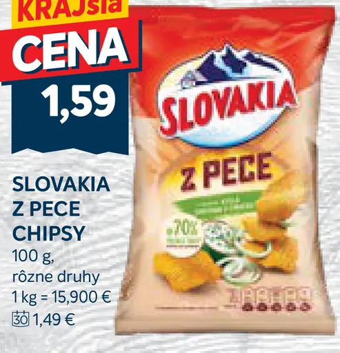 Slovakia Vŕúbky chipsy
