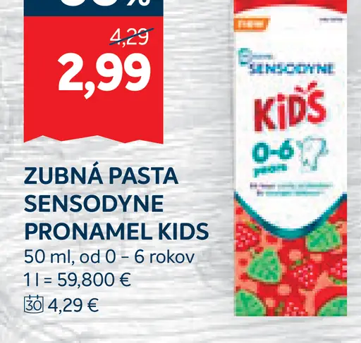 Sensodyne zubná pasta
