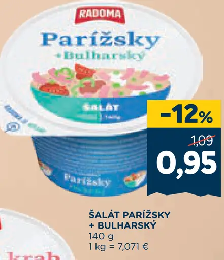 Radoma Parížšky + Bulharský