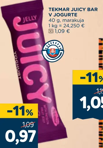Tekmar Juicy Bar v Jogurte