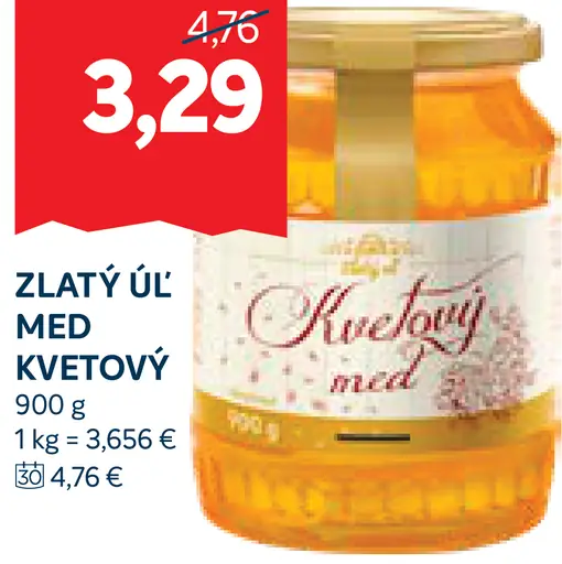 Zlatý úľ med kvetový