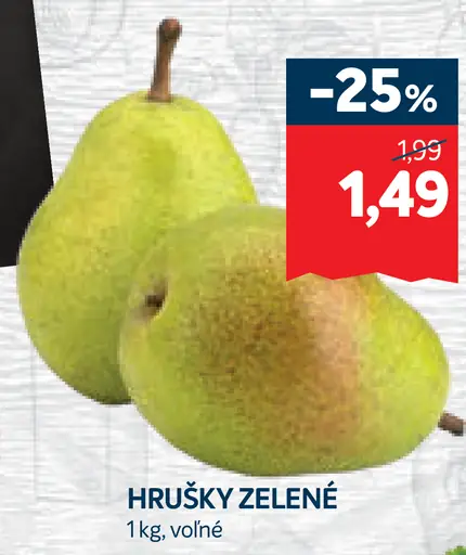 Hrušky zelené