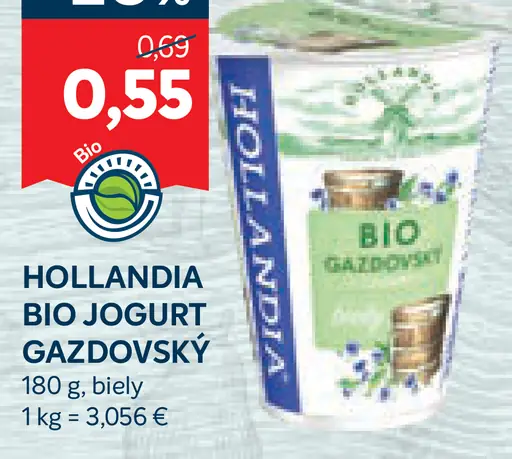 Hollandia Bio Jogurt Gazdovský