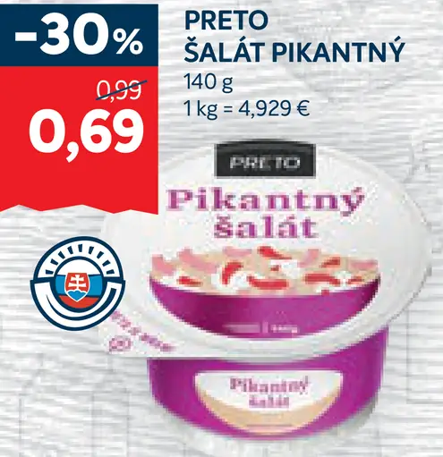 Preto šalát pikantný