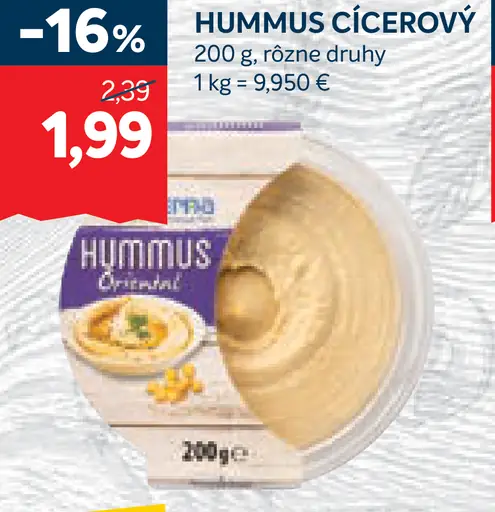 Hummus Cícerový