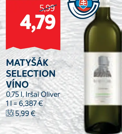 Matyšák Selection víno