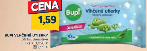 Bupi vlhčené utierky Sensitive