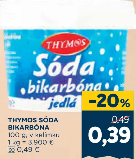 Thymos sóda bikarbóna