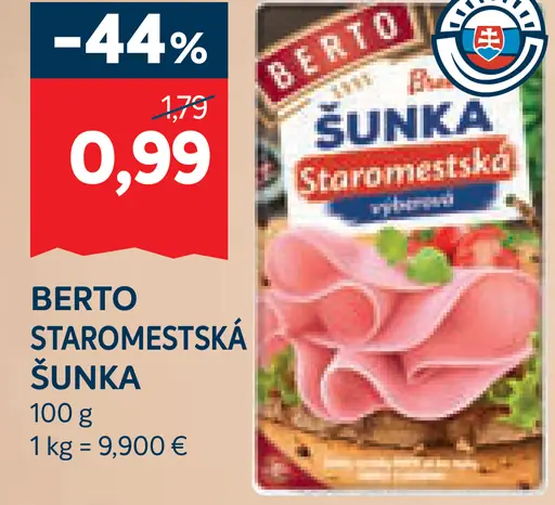 Berto Staromestská berto šunka kuracia