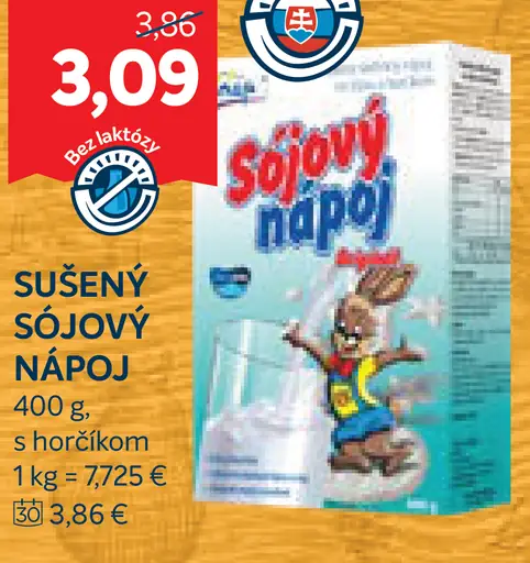 Sójový nápoj sušený