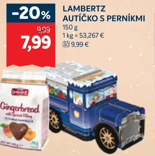 Lambertz Autíčko s perníkmi