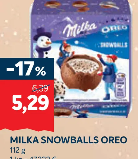 Milka Snowballs Oreo