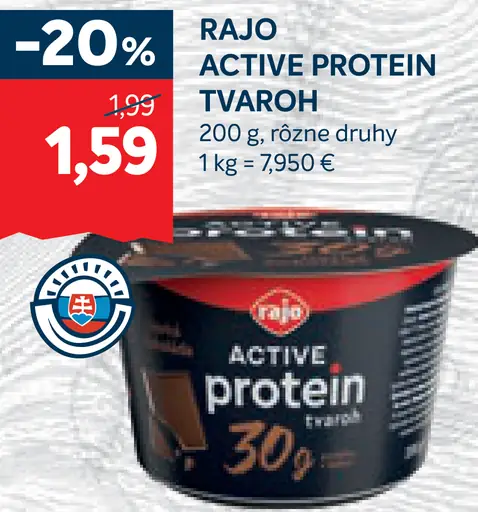Rajo Active Protein tvaroh