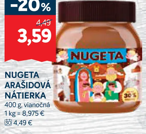 Nugeta Arašidová nátierka