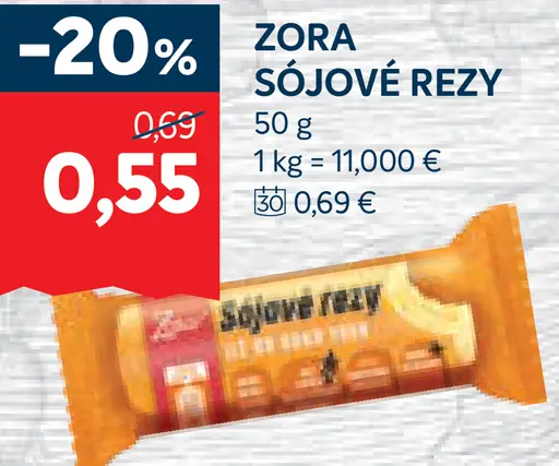 Zora sójové rezy