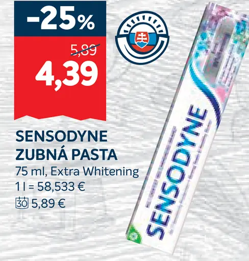 Sensodyne zubná pasta