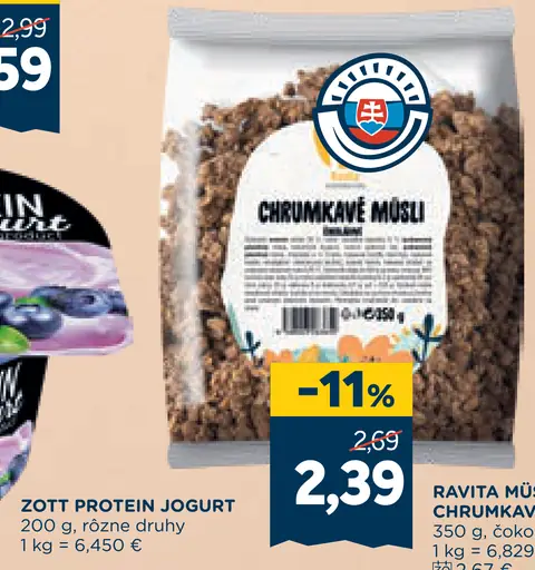 Zott Protein jogurt rôzne druhy