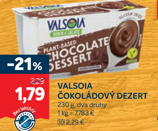 Valsoia Čokoládový dezert
