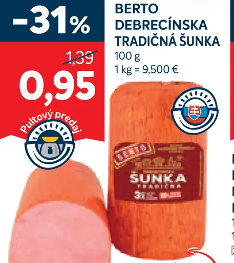 Berto Debrecínska šunka tradičná