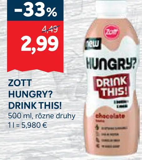 Zott Hungry? Drink This!