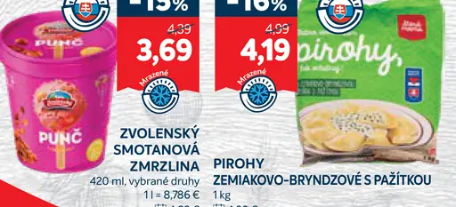 Zvolenský smotanová zmrzlina