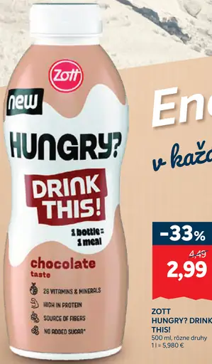 Zott Hungry? Drink This!